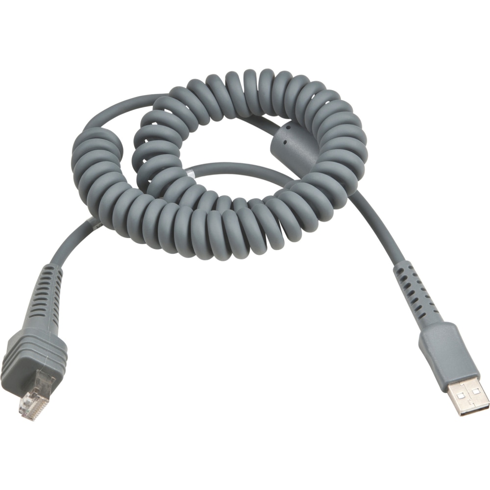 Intermec USB Cable, 8 Feet, Coiled - 8 ft USB Data Transfer Cable for Scanner - First End: 1 x USB Type A - Male MPN:236-219-001
