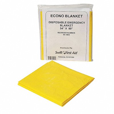 Emergency Blanket Yellow 54In x 80In MPN:551003