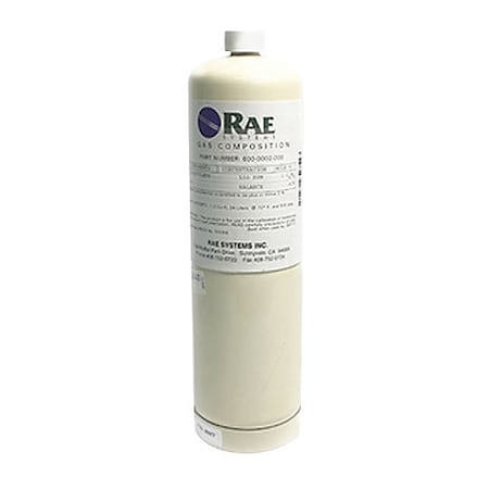 Calibration Gas, Air, Isobutylene, 34 L, CGA 600 Connection, +/-10% Accuracy, 500 psi Max. Pressure MPN:600-0069-000