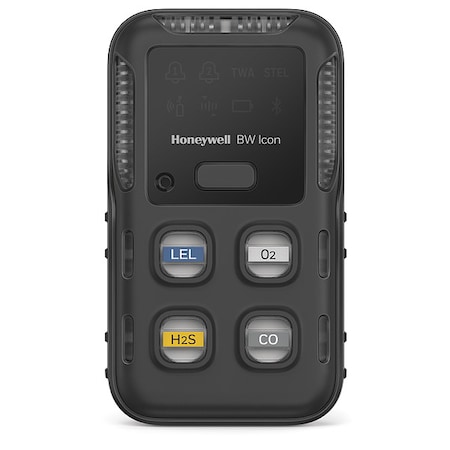 BW Icon+ Multi-Gas Detector, IP66/IP68, Audible, Vibrating, Visual, LED, 2 mo Battery Life MPN:CP-I-000000S3-B-00