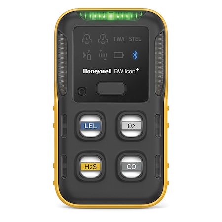 BW Icon+ Multi-Gas Detector, IP66/IP68, Audible, Vibrating, Visual, LED, 2 mo Battery Life MPN:CP-I-00X10000-Y-00