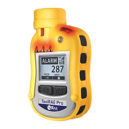 Single-Gas Detector, Audible, Vibrating, Visual, 2 yr Battery Life MPN:G02-B110-100