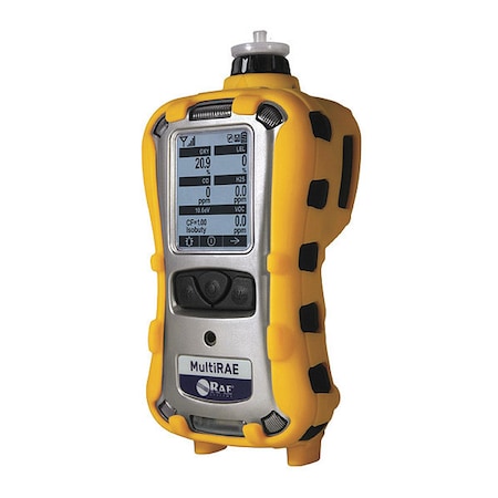 Multi-RAE Lite Multi-Gas Detector, IP65, Audible, Vibrating, Visual, LCD, 12 hr Battery Life MPN:MAZ3-A2C112E-020