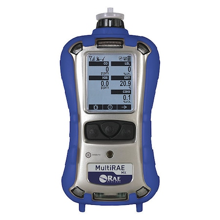 MultiRAE MX Multi-Gas Detector, IP65, Audible, Vibrating, Visual, LCD, 12 hr Battery Life MPN:MBB3-A1C113E-P20