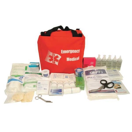 First Aid kit, Nylon 24 Components, 50 People Served MPN:Z019800