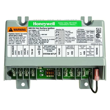 Hot Surface Ignition Module, 120V AC MPN:S8910U3000