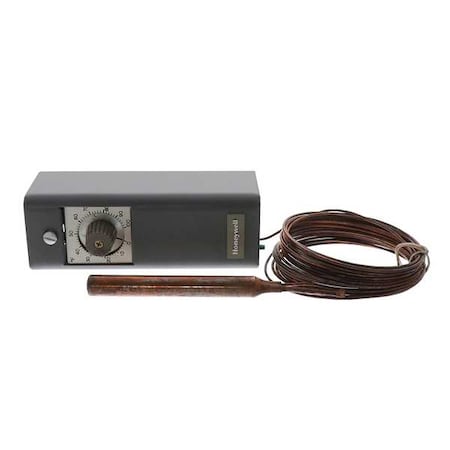 Line Voltage Mechanical Thermostat, Heat or Cool, 55 to 125F, Exposed Dial, 120 to 277V AC, 1C, 1H MPN:T678A1015/U