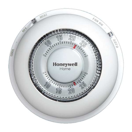 Manual Thermostat, 1 H, 1 C, Battery Assisted Power Stealing, 20/30VAC MPN:T87N1000