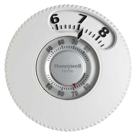 Manual Thermostat, 1 H, 1 C, Battery Assisted Power Stealing, 20/30VAC MPN:T87N1026