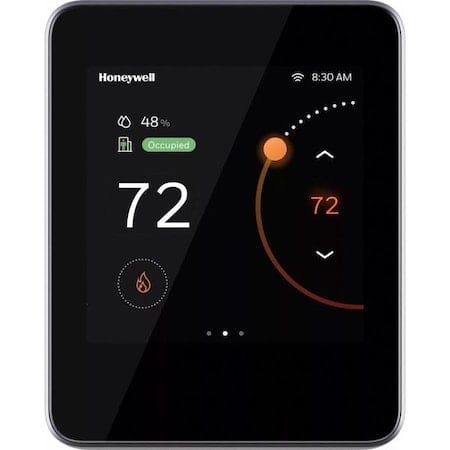Smart Thermostat, Black, Plastic, 4 1/2
