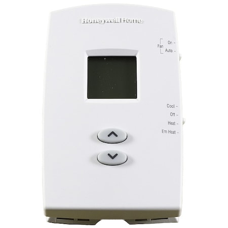 Vertical Non-Programmable Thermostats, 2 H, 1 C, Hardwired/Battery, 20/30VAC MPN:TH1210DV1007/U