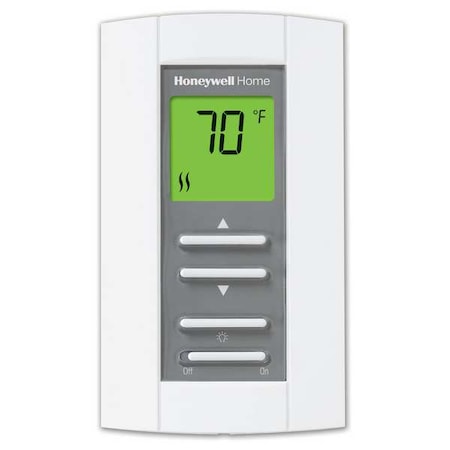 Line Voltage Thermostat, Open on Rise, Vertical, 40 Degrees to 86 Degrees F, DPST, 208/240 V AC MPN:TL7235A1003