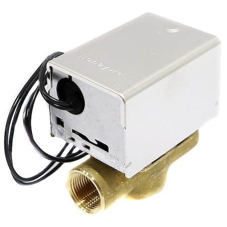 Motorized Zone Valve, NO, Brass, 3/4 in NPT MPN:V8043B1076