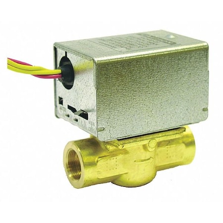 Motorized Zone Valve, NC, Brass, 3/4 in NPT MPN:V8043E1145