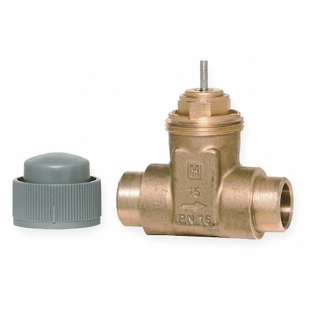 Globe Valve - 2-Way, 3/4 In Sweat, Brass, 4.9 Cv, V58 Series MPN:V5852A2072