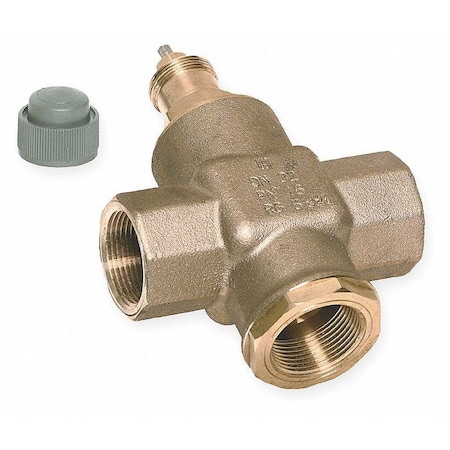 Hydronic Globe Valve, Three-Way, 3/4 in MPN:V5863A2061