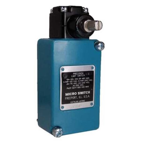 Limit Switch, No Lever, Rotary, 1NC/1NO, 10A at 480V AC, Actuator Location: Side MPN:201LS1