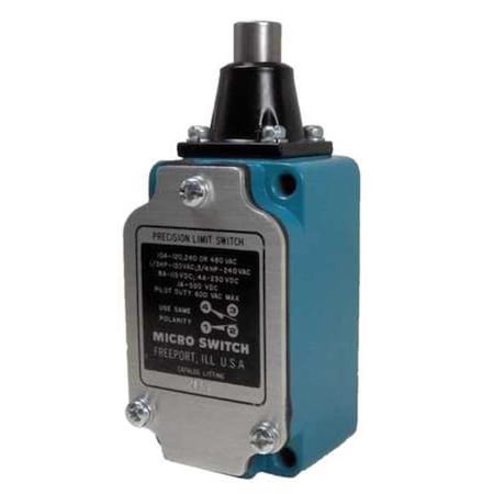 Limit Switch, Plunger, 1NC/1NO, 10A at 480V AC, Actuator Location: Top MPN:2LS1