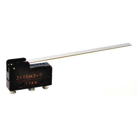 Miniature Snap Action Switch - SPDT, Lever Actuator, 5A, SM Series MPN:311SM3-T