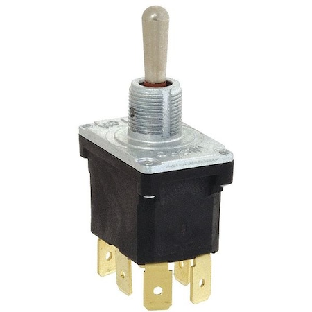 Toggle Switch - DPDT, 10A, IP67/IP68, Metal Lever, Quick Connect Terminals MPN:32NT91-8