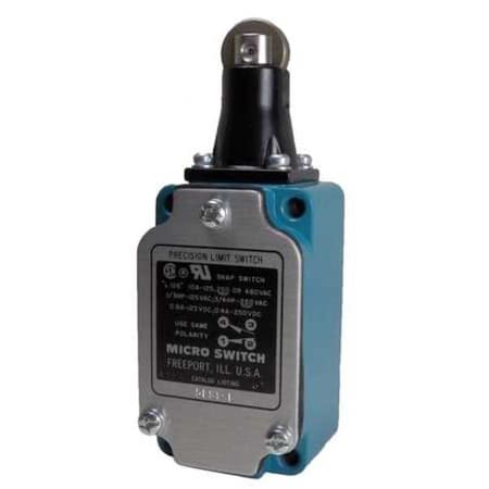 Limit Switch, Plunger, 1NC/1NO, 10A at 480V AC, Actuator Location: Top MPN:5LS1
