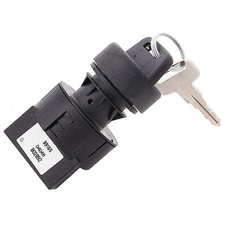 Key Switch Off-On-On 20A 12VDC Quick Connect Terminals MPN:89477-01