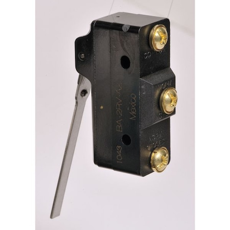 Snap Action Switch, Hinge, Lever Actuator, SPDT, 20 A at 480 V AC Contact Rating MPN:BA-2RV-A2