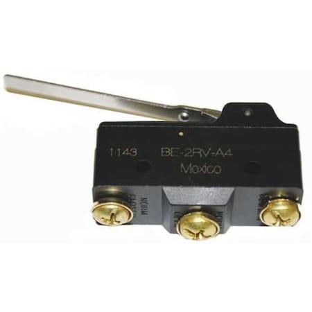 Snap Action Switch, Hinge, Lever Actuator, SPDT, 25 A at 480 V AC Contact Rating MPN:BE-2RV-A4