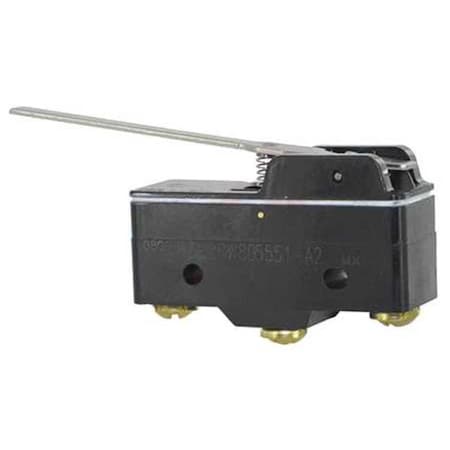 Snap Action Switch, Hinge, Lever Actuator, SPDT, 15 A at 240 V AC Contact Rating MPN:BZ-2RW805551-A2