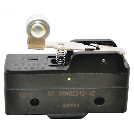 Snap Action Switch - SPDT, Roller Lever, 15A, Phenolic Body, BZ Series MPN:BZ-2RW82212-A2
