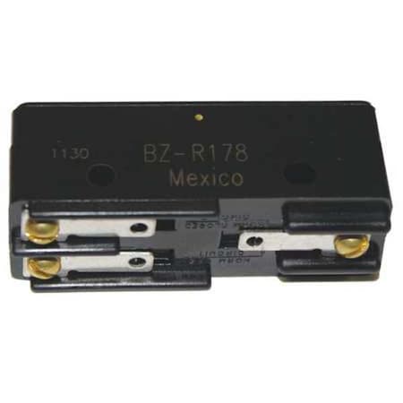 Snap Action Switch, Pin, Plunger Actuator, SPDT, 15 A at 120 V AC Contact Rating MPN:BZ-R178