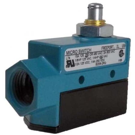 Limit Switch - Compact, Plunger Actuator, SPDT, 15A 600V AC, IP66 MPN:BZE6-2RQ