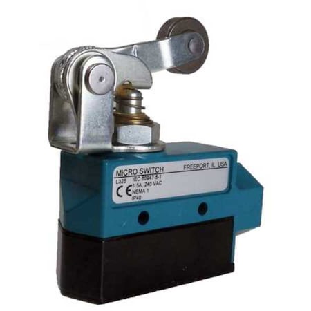 Limit Switch - Compact, SPDT, Roller Lever, 15A 600V AC, Surface Mount MPN:BZE6-2RQ2
