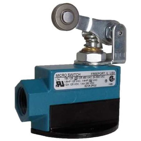 Limit Switch - BZV6, SPDT, Roller Lever, 15A 600V AC, IP66, Zinc Body MPN:BZV6-2RQ2
