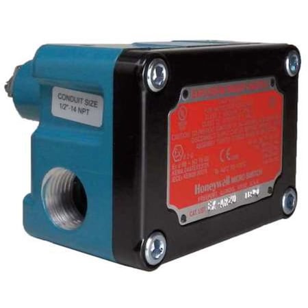Explosion Proof Limit Switch, No Lever, Rotary, 1NC/1NO, 15A at 600V AC, Actuator Location: Top MPN:EX-AR20