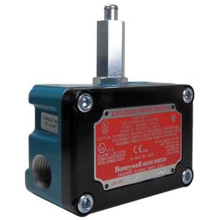 Explosion Proof Limit Switch, Plunger, 1NC/1NO, 15A at 480V AC, Actuator Location: Top MPN:EX-Q800