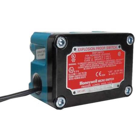 Explosion Proof Limit Switch, Roller Lever, Rotary, 2NC/2NO, 10A at 250V AC, Actuator Location: Top MPN:EXD-AR-3