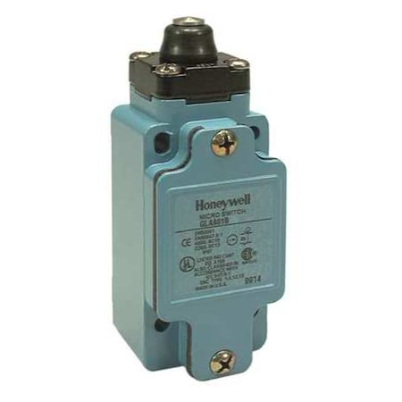 Limit Switch, Plunger, 1NC/1NO, 10A at 600V AC, Actuator Location: Top MPN:GLAA01B