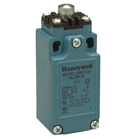 Limit Switch, Plunger, 1NC/1NO, 10A at 300V AC, Actuator Location: Top MPN:GLCA01B