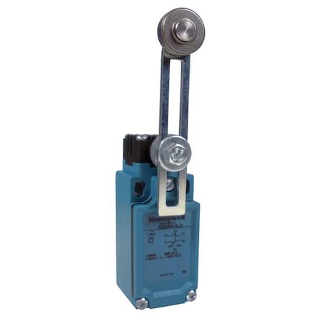 Limit Switch, Roller Lever, Rotary, 1NC/1NO, 10A at 600V AC, Actuator Location: Side MPN:GLDA01A2B