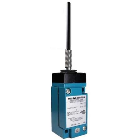 Heavy Duty Limit Switch, Wobble Stick, 1NC/1NO, 10A at 600V AC, Actuator Location: Top MPN:LSJ1A-7A