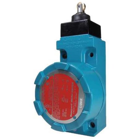 Hazardous Location Limit Switch, Plunger, Roller, 2NC/2NO, 10A at 600V AC, Actuator Location: Top MPN:LSXD4L