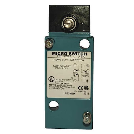 Limit Switch Head, Wbbl Stick, Top, 2NO/2NC MPN:LSZ7M6D