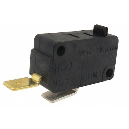 Miniature Snap Action Switch, Pin, Plunger Actuator, 1NO MPN:V7-1C27E9