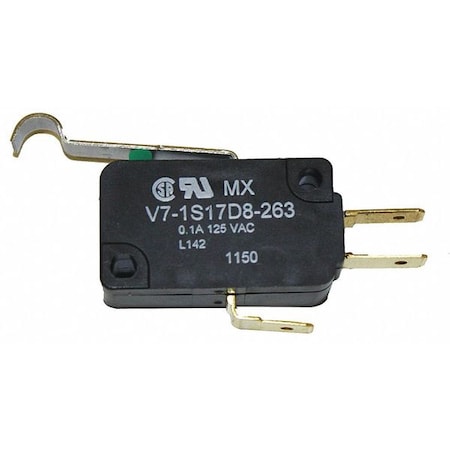 Miniature Snap Action Switch, Lever, Simulated Roller Actuator, SPDT MPN:V7-1S17D8-263