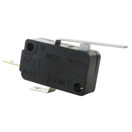 Miniature Snap Action Switch, Lever, Long Actuator, 1NO MPN:V7-2B27D8-022