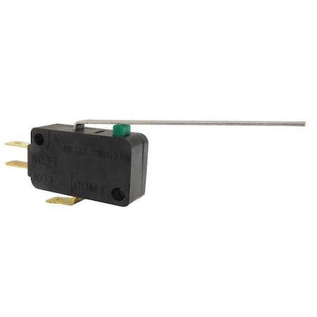 Snap Action Switch - V7 Series, SPDT, Long Lever, 0.1A, Quick Connect MPN:V7-3S17D8-048