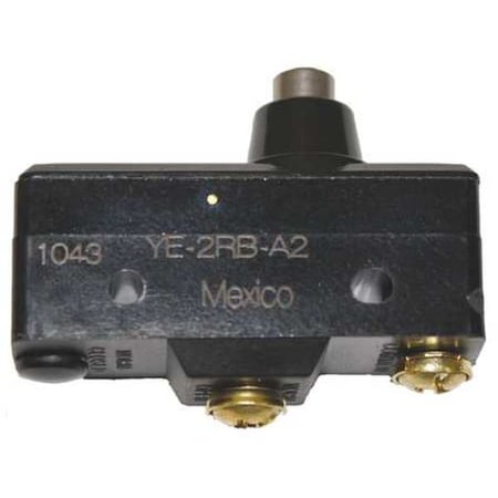 Snap Action Switch, Pin, Plunger Actuator, 1NO, 25 A at 240 V AC Contact Rating MPN:YE-2RB-A2
