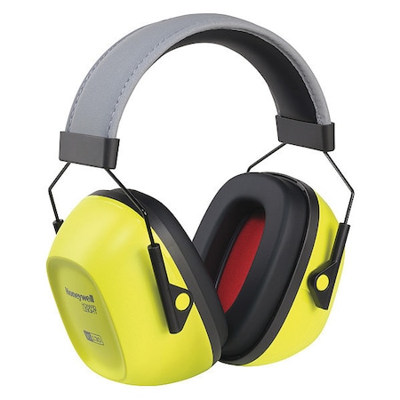 VeriShield Over-the-Head Earmuffs, Passive Protection, NRR 30 dB, Foam, Black/Yellow MPN:1035110-VS