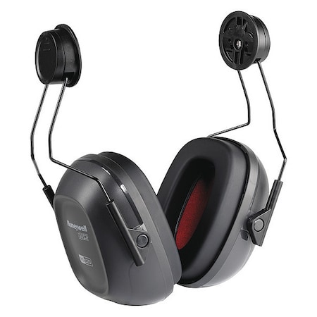 VeriShield Hard Hat Mounted Ear Muffs, 24 dB NRR, Passive, General Purpose, Black MPN:1035121-VS